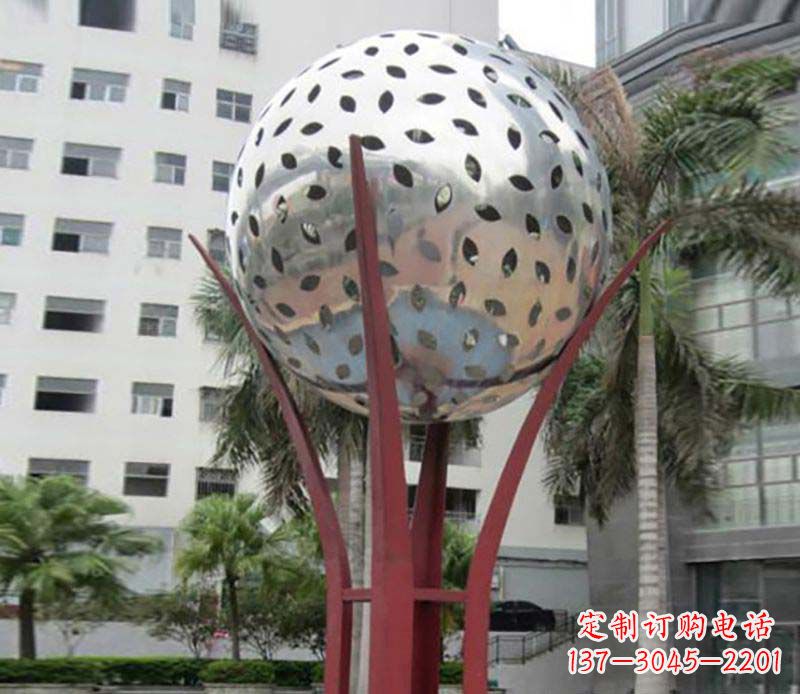 湖北镂空树叶雕塑——给校园景观增添灵动之美