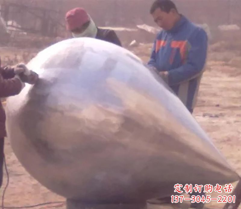 湖北不锈钢水滴雕塑精致美丽的艺术品
