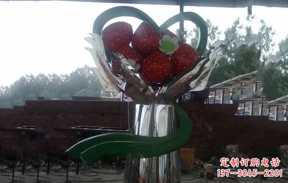 湖北不锈钢水果雕塑精美绝伦