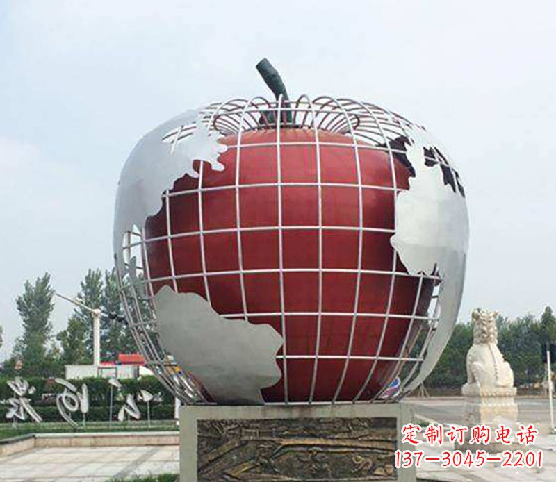 湖北不锈钢水果雕塑艺术品精美绝伦