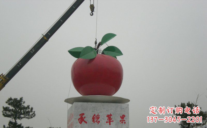 湖北不锈钢苹果雕塑艺术与美学的完美结合