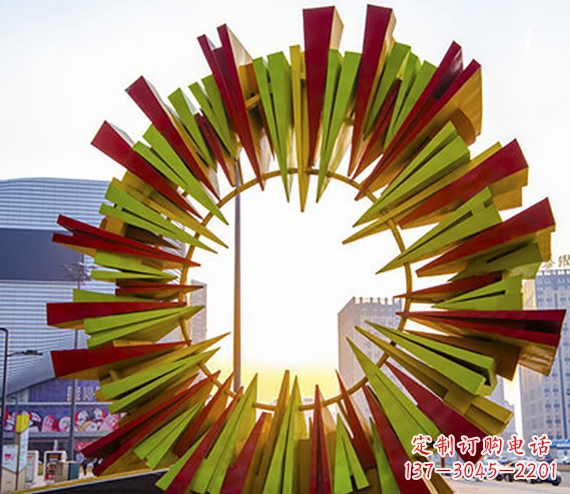 湖北绚烂太阳,精美不锈钢太阳花雕塑