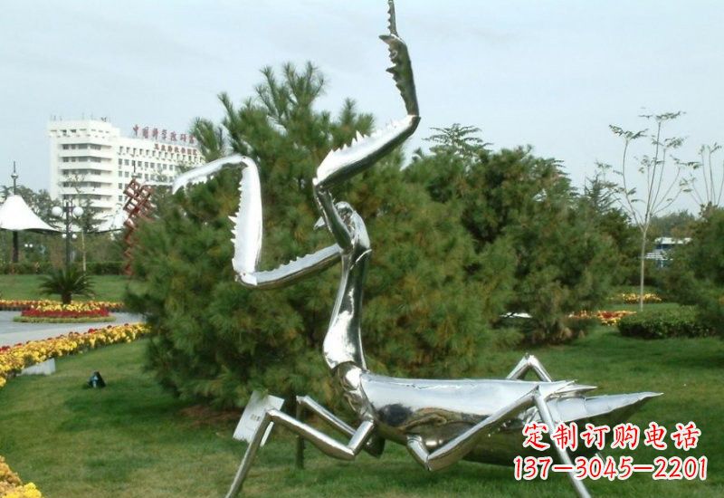 湖北不锈钢螳螂雕塑艺术的精美结晶