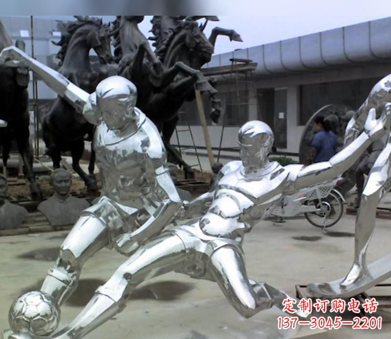 湖北足球运动雕塑
