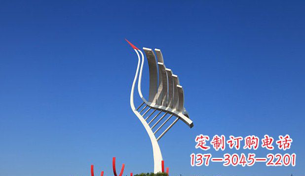 湖北不锈钢天鹅丹顶鹤仙鹤雕塑