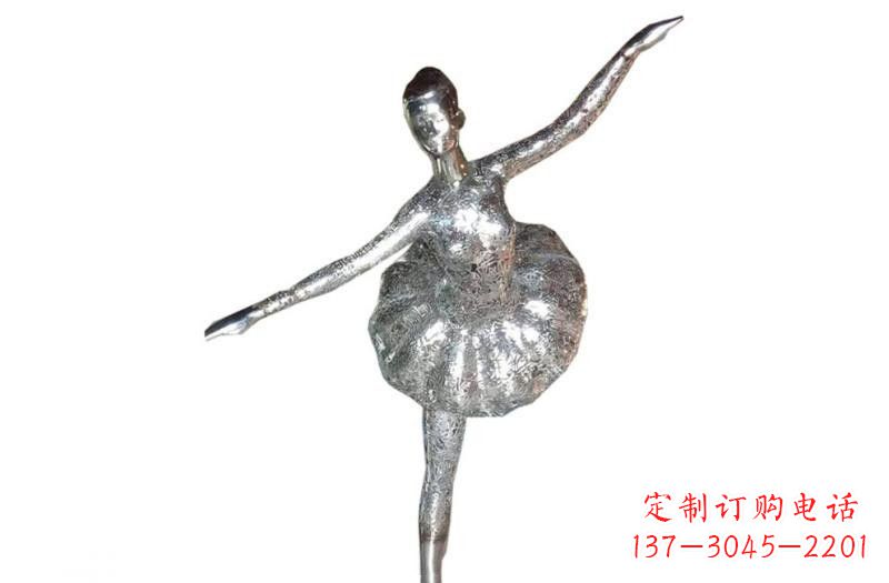 湖北不锈钢跳芭蕾的女孩雕塑