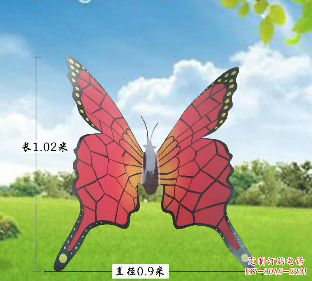 湖北不锈钢铁艺蝴蝶雕塑