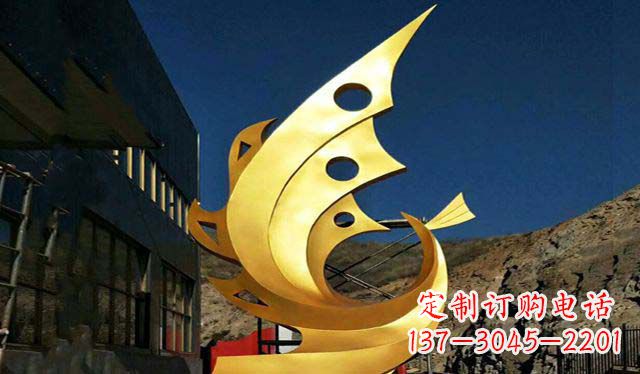 湖北不锈钢铁艺凤凰雕塑精美绝伦
