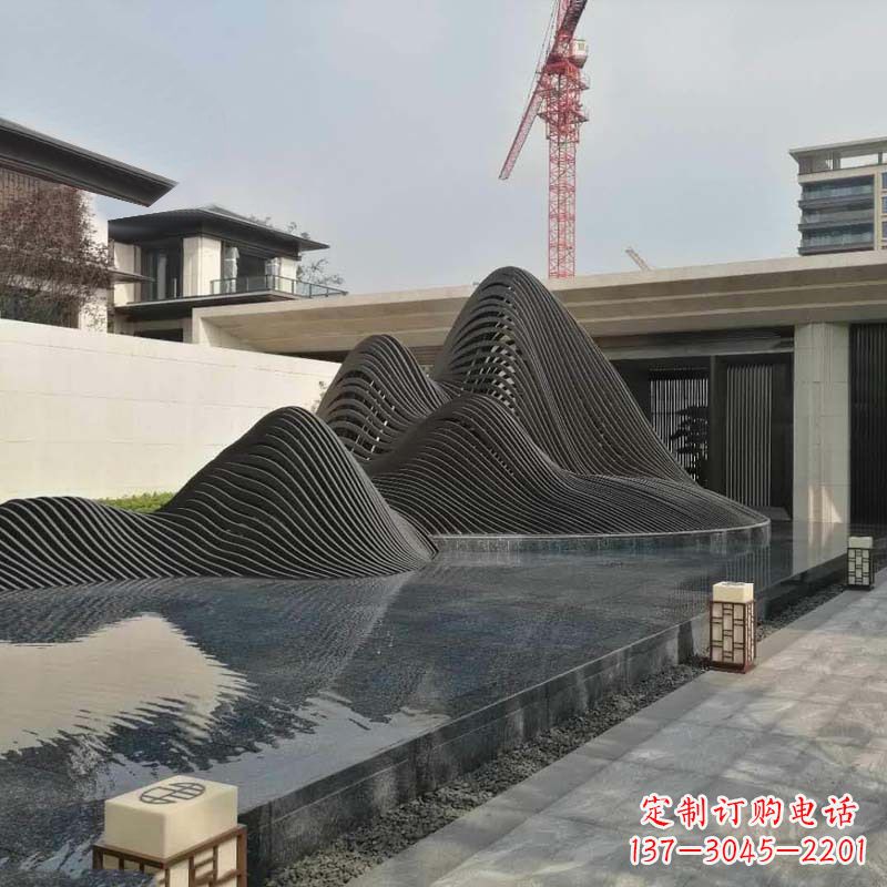 湖北不锈钢铁艺假山艺术性的美化
