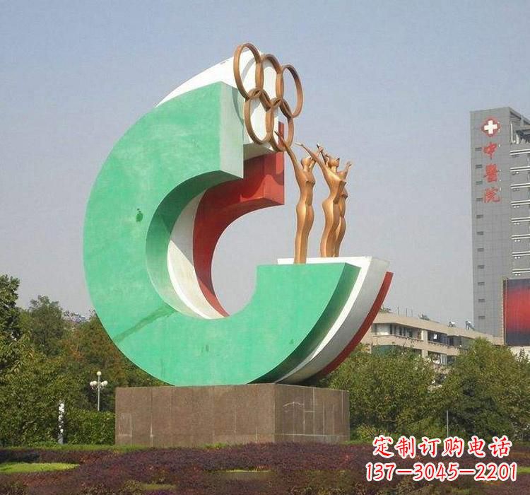 湖北勇于拼搏的运动员雕塑