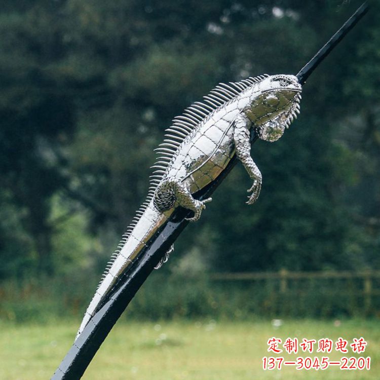 湖北不锈钢蜥蜴雕塑艺术的精美体现