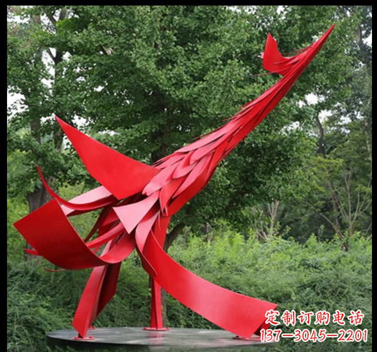 湖北不锈钢凤凰雕塑——美丽而神秘的象征