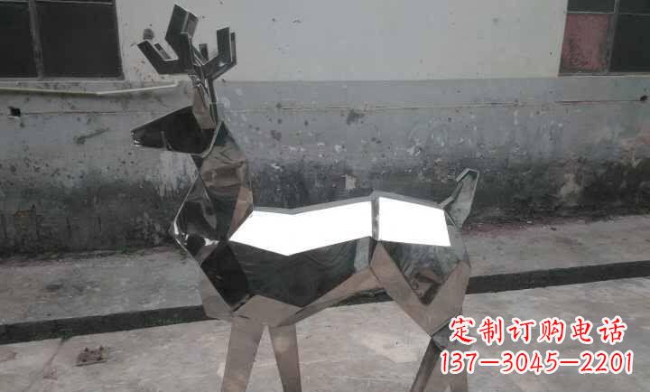湖北不锈钢小鹿石雕