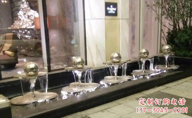 湖北不锈钢小喷泉雕塑美丽之灵
