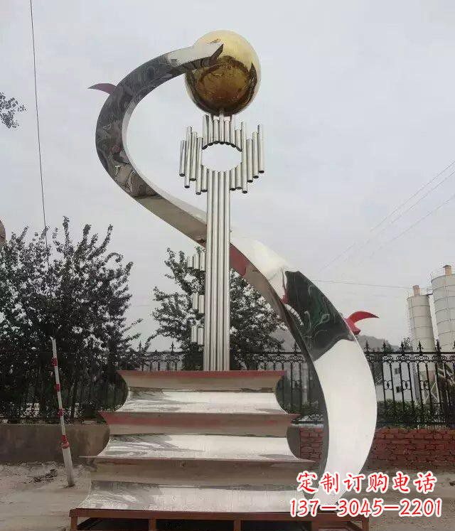 湖北书籍雕塑重新定义不锈钢校园