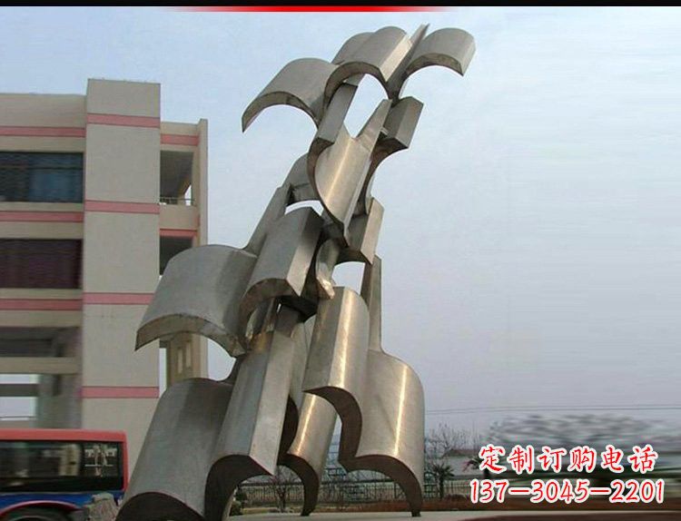 湖北不锈钢书籍雕塑——记录着校园文化的精彩历史