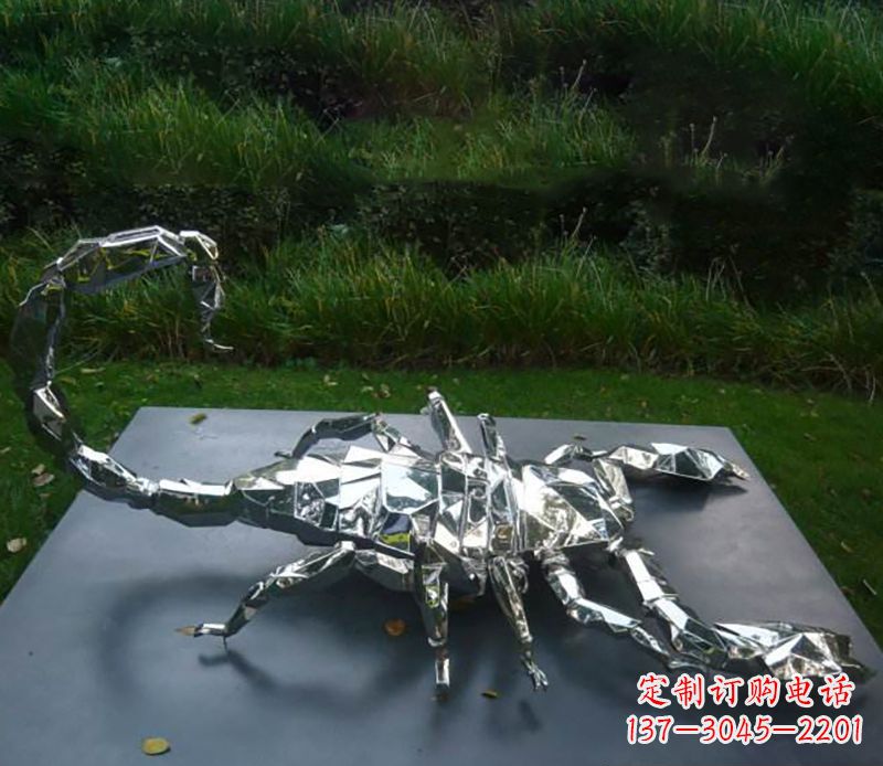 湖北不锈钢蝎子雕塑精致且充满魅力