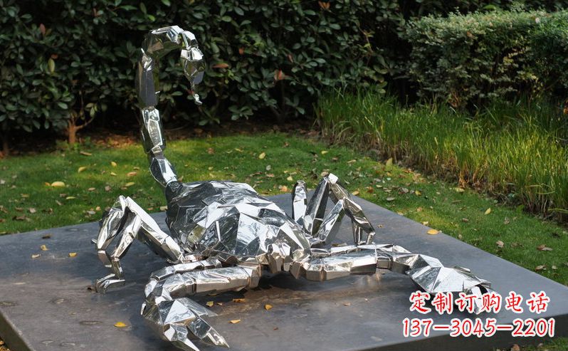 湖北不锈钢蝎子雕塑