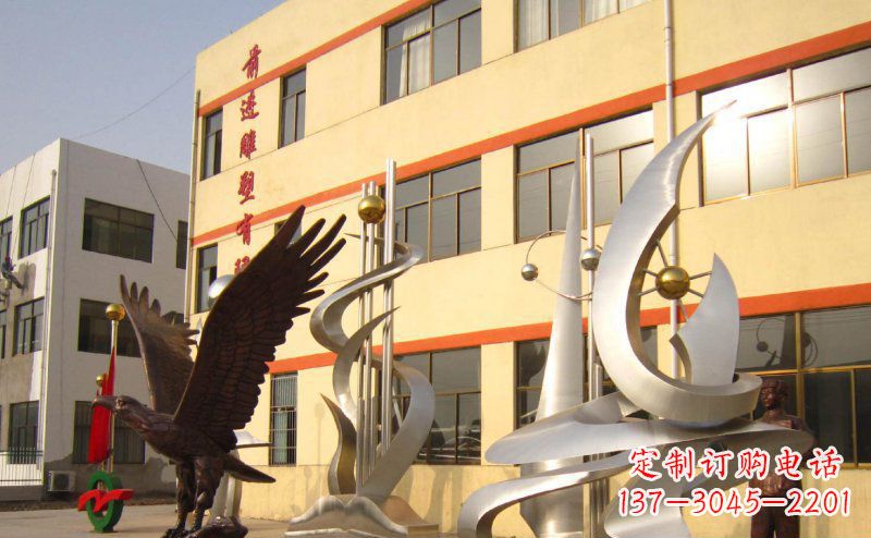 湖北不锈钢雄鹰雕塑