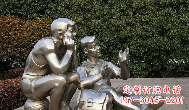 湖北不锈钢的学生雕塑