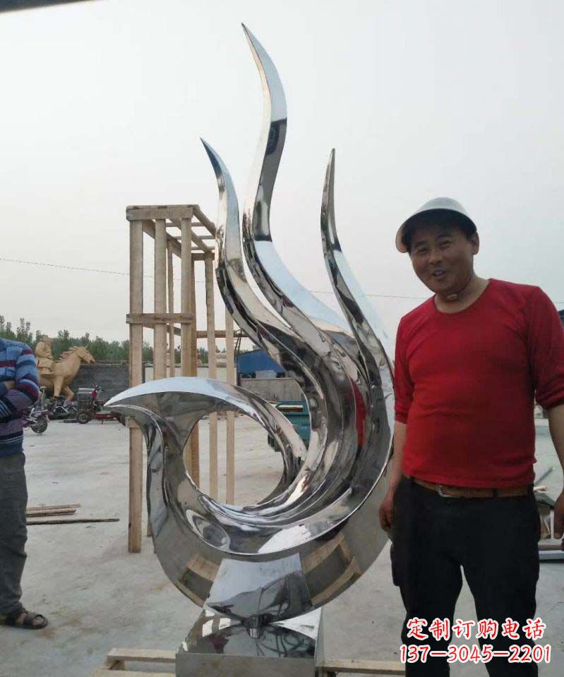湖北不锈钢艺术之美——凤凰雕塑