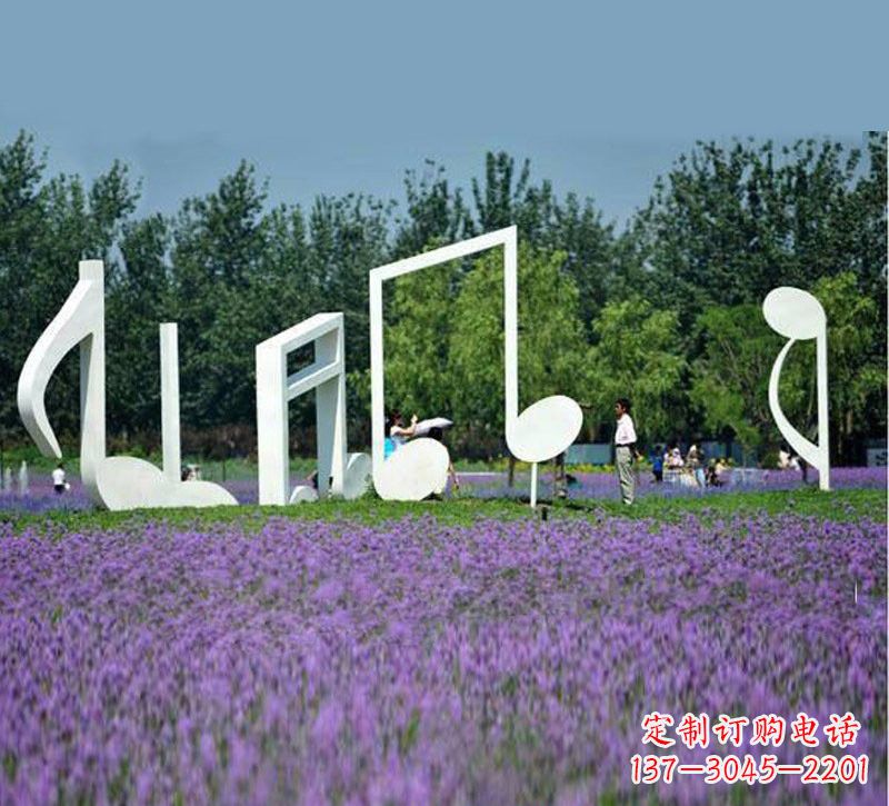 湖北不锈钢音符雕塑音乐与艺术的完美结合