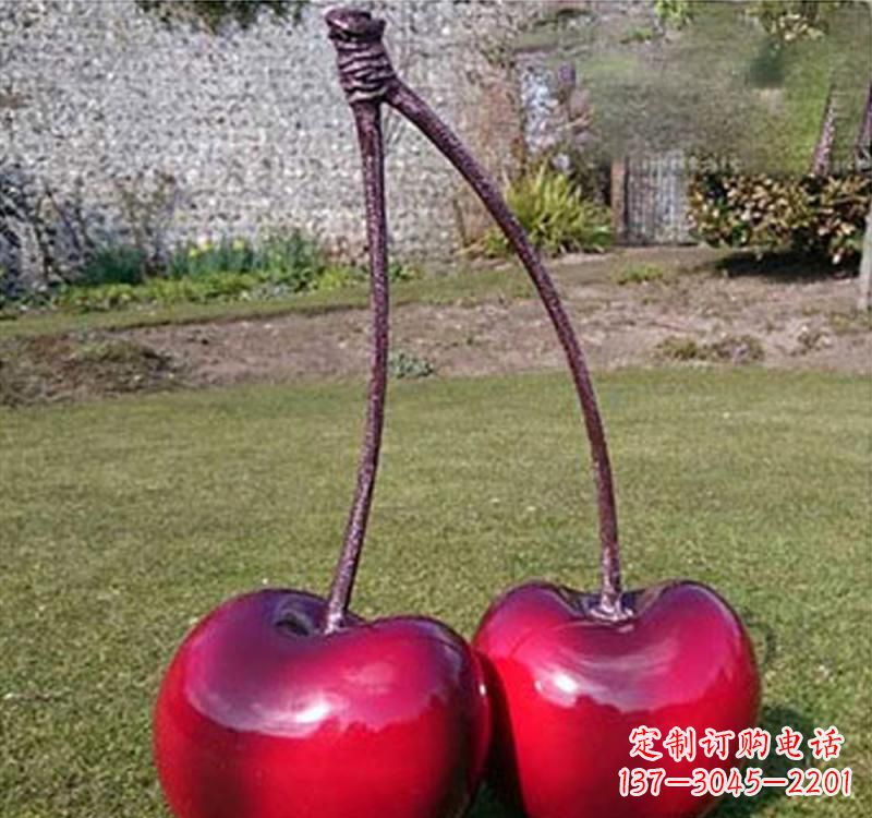 湖北不锈钢樱桃雕塑传承美好记忆