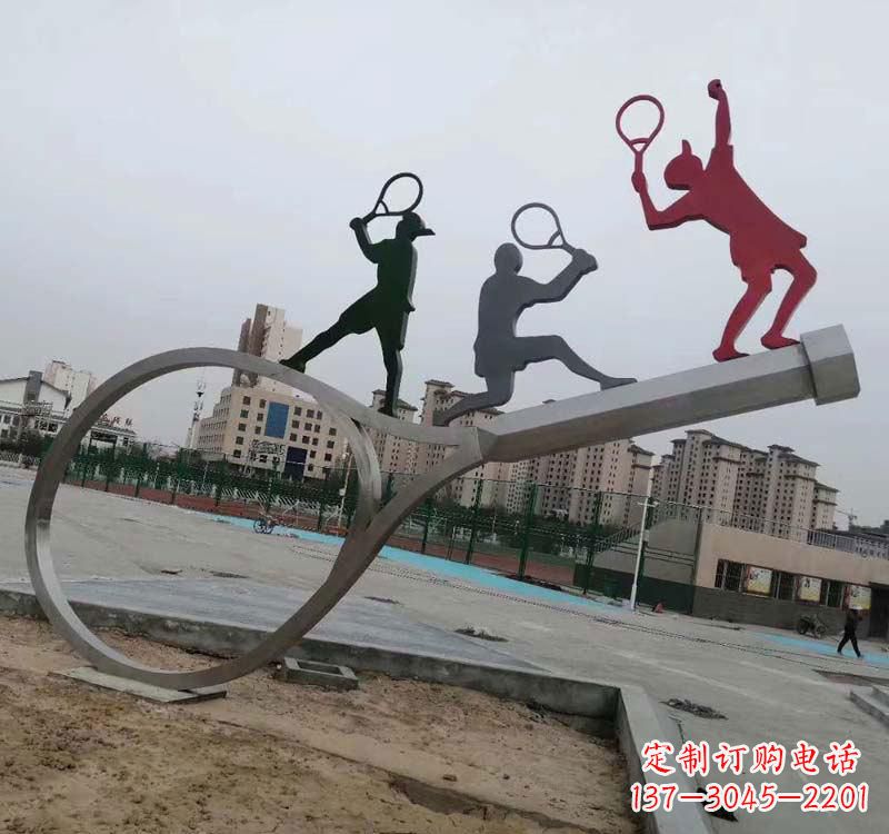 湖北不锈钢羽毛球雕塑精美的艺术装点