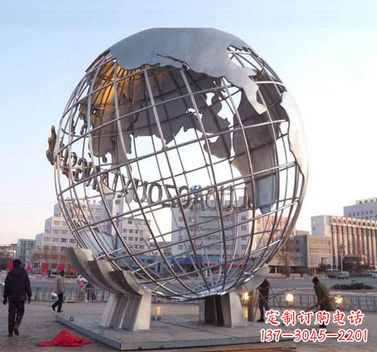 湖北不锈钢地球仪雕塑一座充满美丽与灵性的艺术品
