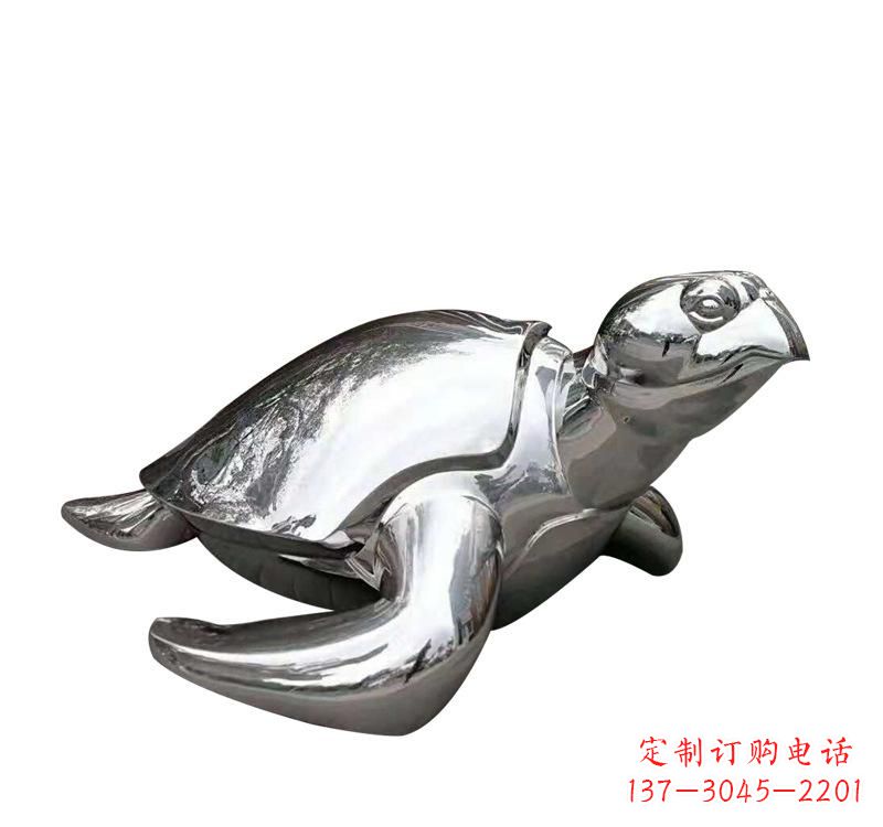 湖北不锈钢海龟雕塑象征着长寿和坚强