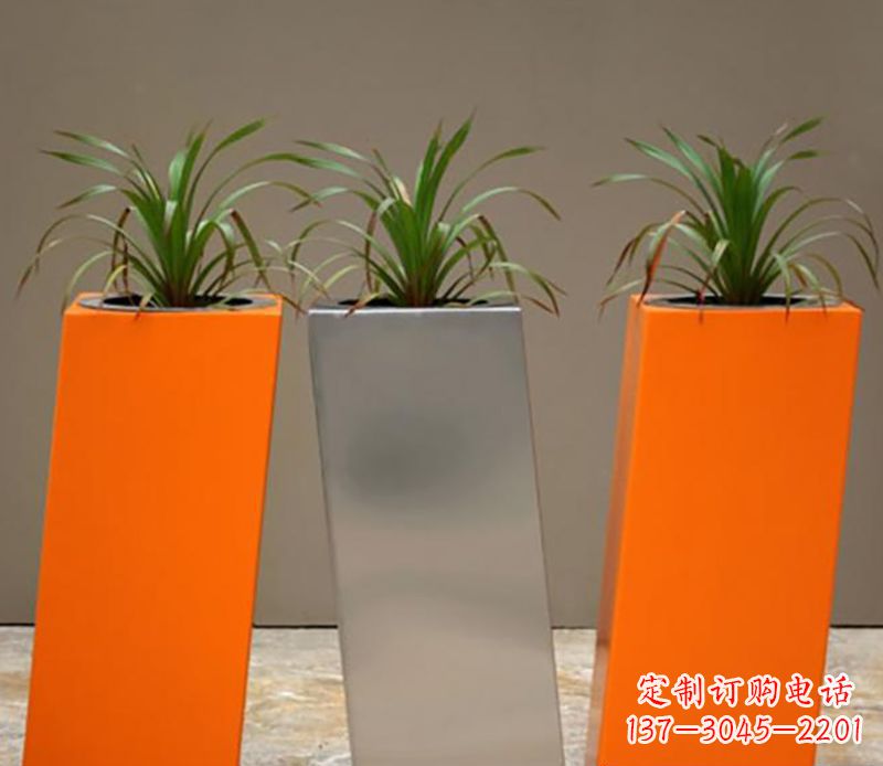 湖北不锈钢花盆雕塑一种全新的视觉体验