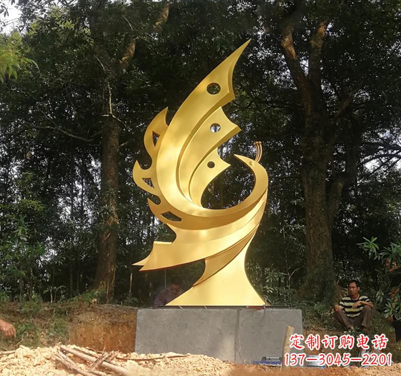 湖北不锈钢凤凰雕塑——彰显传统文化之美