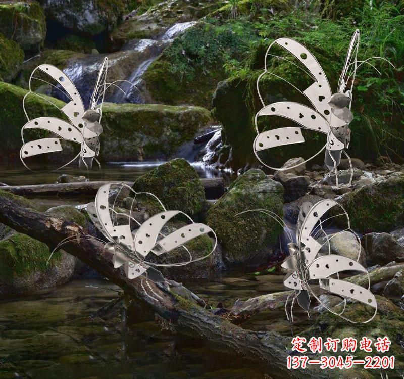 湖北不锈钢园林艺术镂空蝴蝶雕塑——绽放自然之美