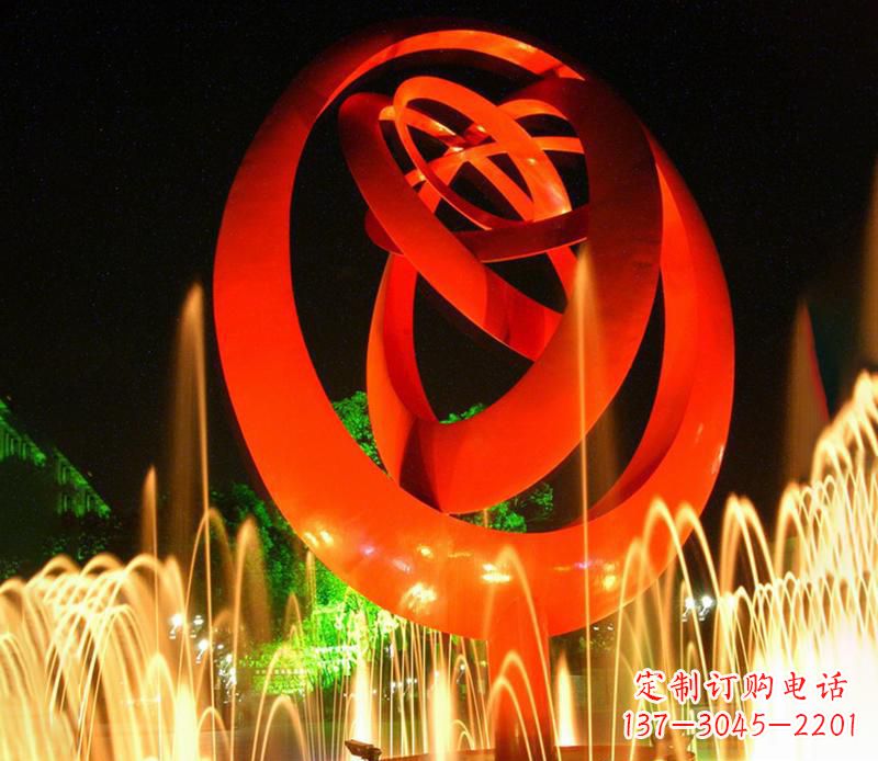 湖北圆环雕塑抽象的艺术之美