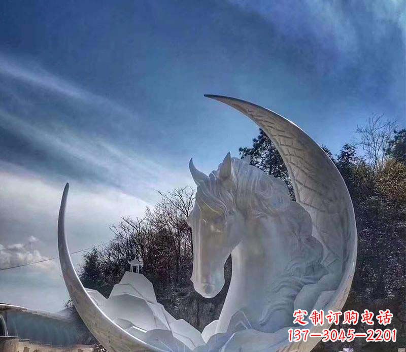 湖北不锈钢月亮雕塑一种独特的艺术品