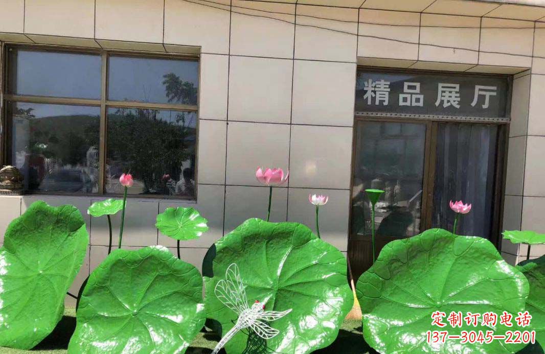湖北不锈钢荷叶雕塑艺术性与美感的完美结合