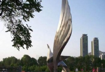 湖北精美的不锈钢翅膀雕塑