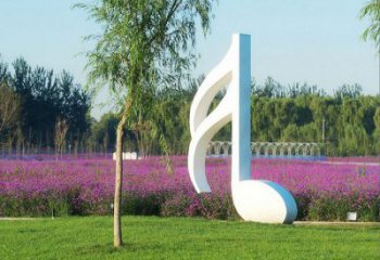 湖北不锈钢音符雕塑——点亮园林的音乐之美
