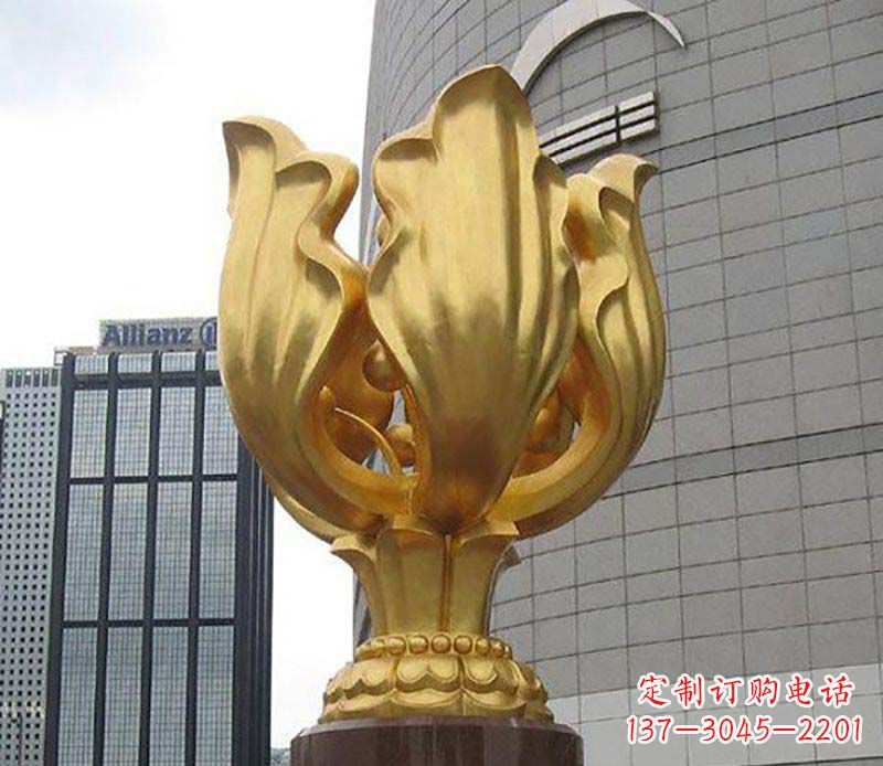 湖北不锈钢紫荆花雕塑