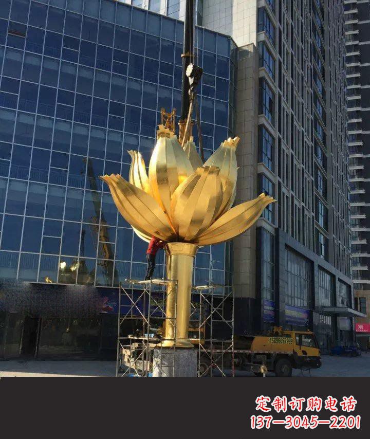 湖北不锈钢紫荆花广场雕塑
