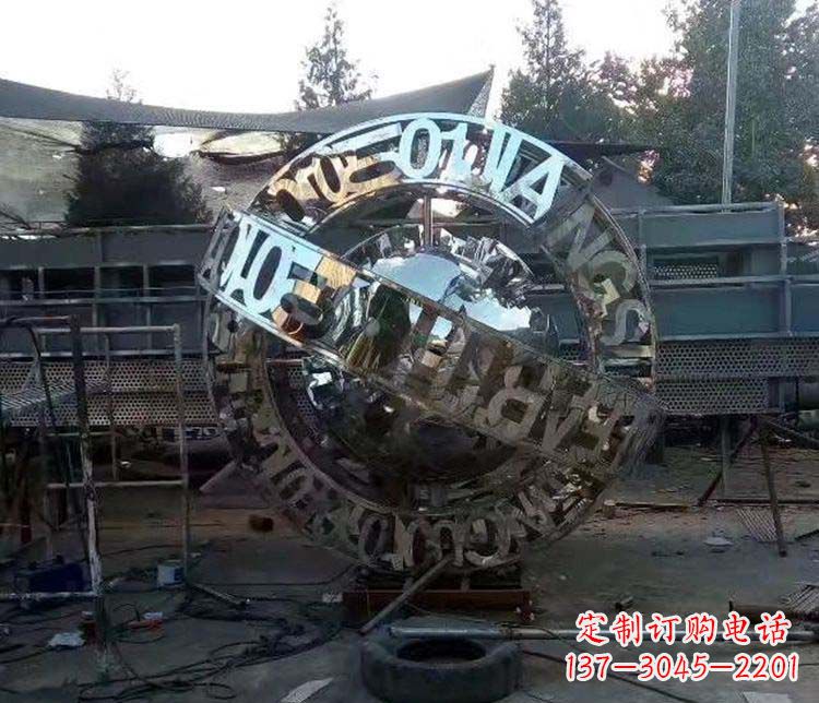 湖北不锈钢字母景观雕塑创造美丽的空间