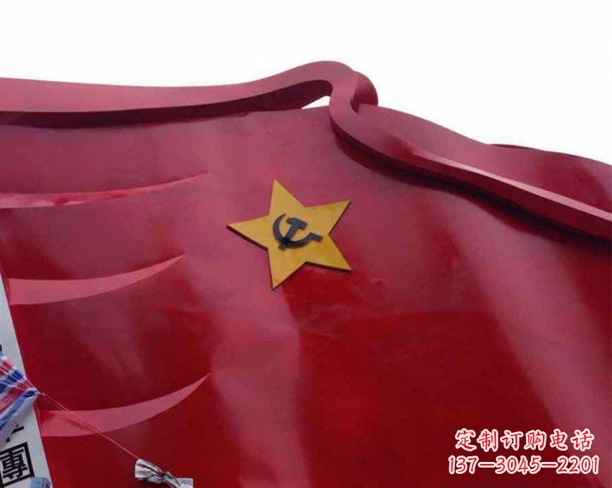 湖北不锈钢党徽雕塑——传承红色基因