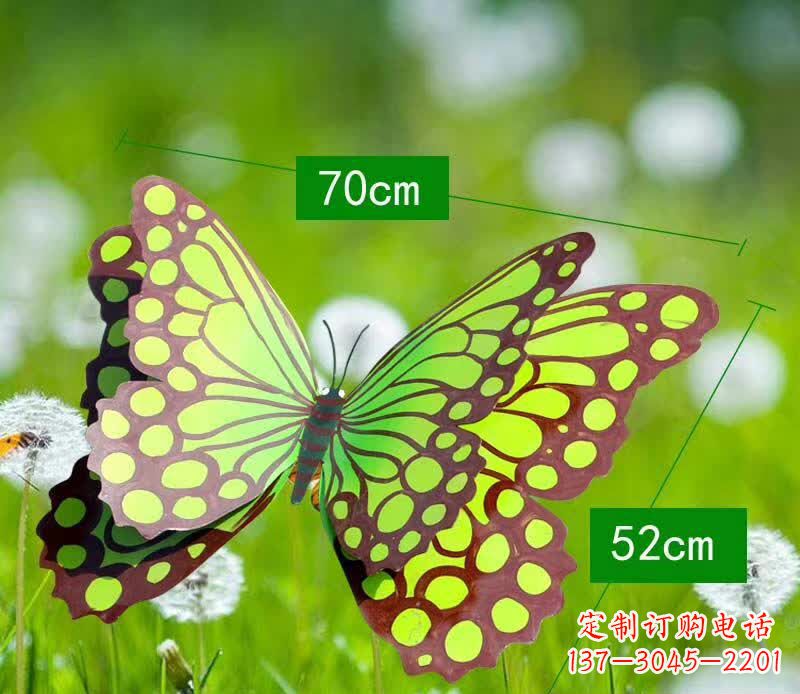 湖北不锈钢蝴蝶雕塑彩色园林的精灵