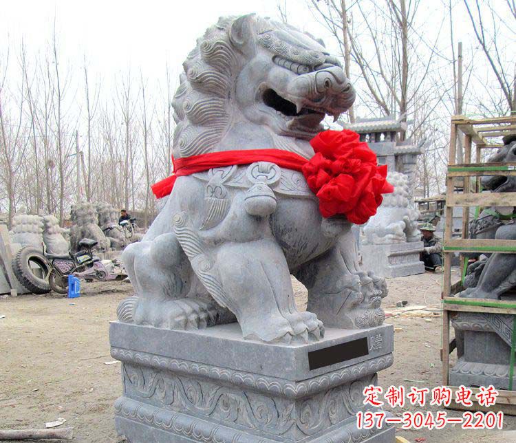 湖北雄壮狮子石雕——欢迎来到宁波