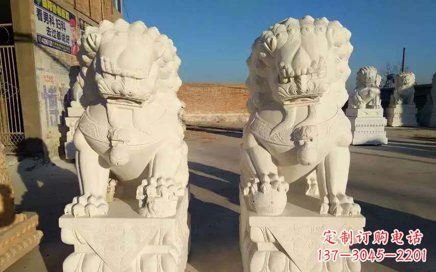 湖北狮子雕塑象征力量与智慧