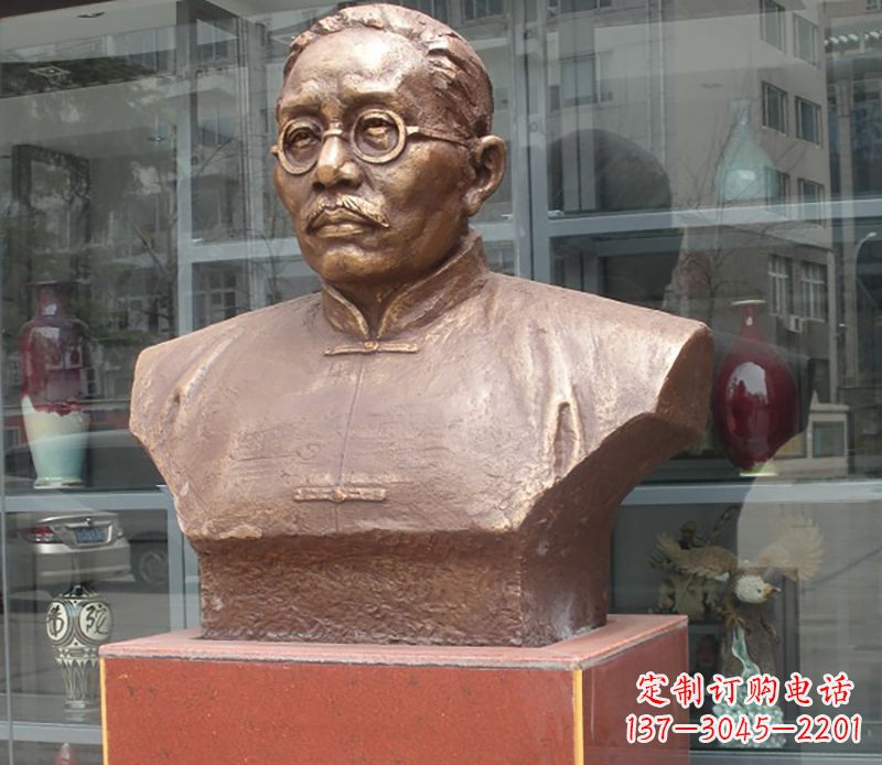 湖北蔡元培雕塑传承睿智的象征