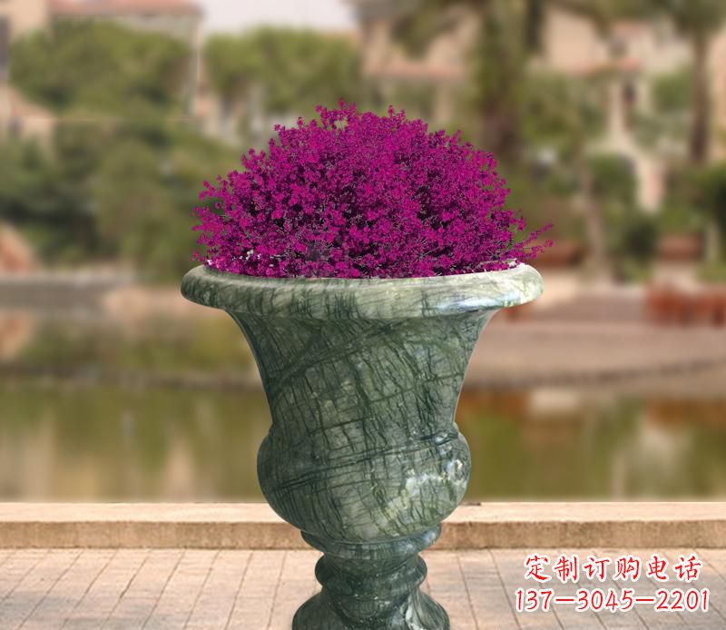 湖北白玉景观花盆雕塑让你的景观更加美观