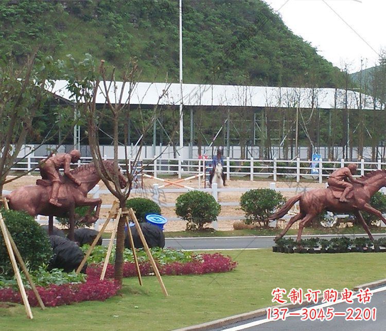 湖北雕塑艺术以马为主题的铜雕摆件