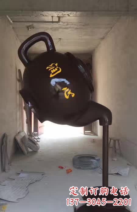 湖北茶壶景观铜雕