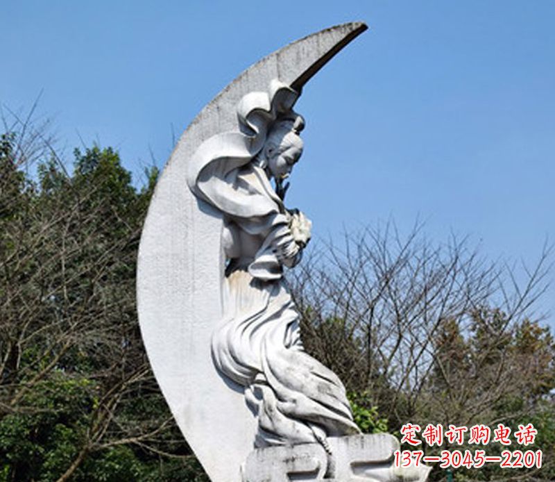 湖北嫦娥奔月传承中国传统文化的雕塑之美